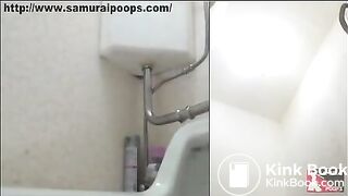 Sexy Japanese woman shitting in public toilet - Unsensored Japanese scat porn videos