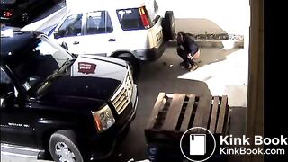 Woman Caught Shitting On Security Camera