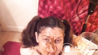 Scat Mature Toying With Cucumber