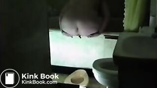 Mary pees and shits over tub