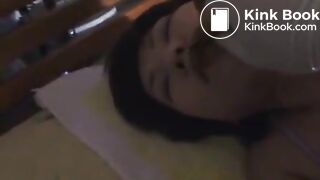 Sleeping Girl Gets Enema