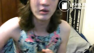 nervous trans teen having lots of fun with scat