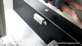 pooping shitting