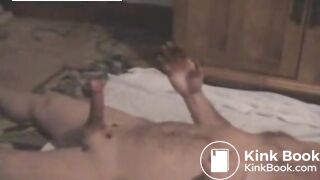 Slave Masturbation While Eating Shit