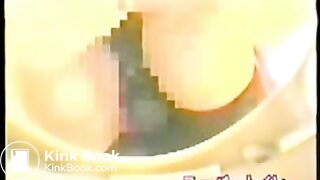 Airplane toilet webcam