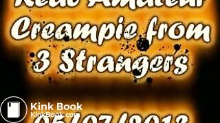1 girl, 3 men, triple creampie