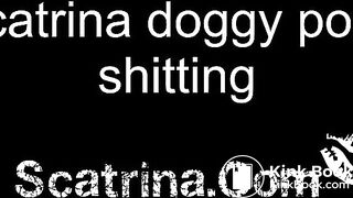 Scatrina doggy style shitting
