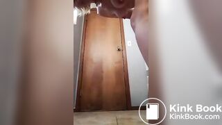 My hot blonde mild wife shitting and pissing on fl