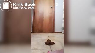 My hot blonde mild wife shitting and pissing on fl