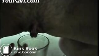 Woman Dropping A Big Turd