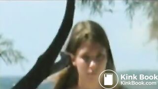 Girl Pooping On Ibiza Beach