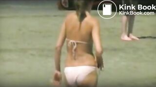 Girl Pooping On Ibiza Beach