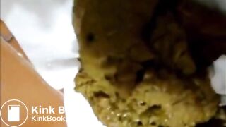 Girl Gets Kinky At Home Taking A Shit