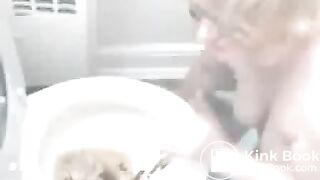 dirty toilet cleaner