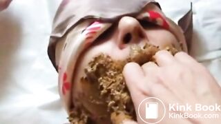 Girl Feeding Shit To Submissive Guy