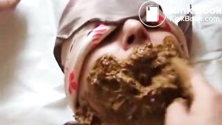 Girl Feeding Shit To Submissive Guy
