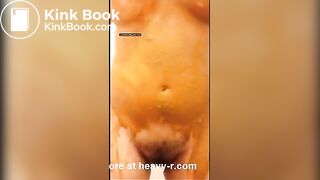 Hairy Mother Smearing Shit