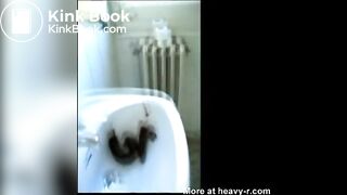 Girl Taking A Dump In Sink