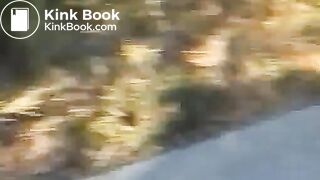 Pretty blonde girl pooping