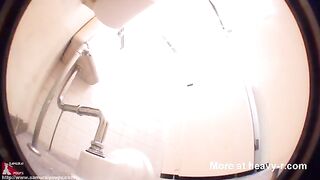 Schoolgirl Caught On Toilet