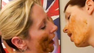 Lesbian Playing With Shit