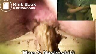 Marys nasty turd in gray nighty