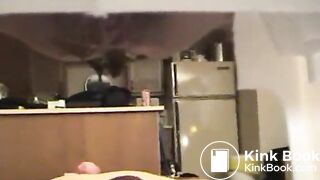 listen to Her moan as she feeds him from Her ass