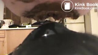 listen to Her moan as she feeds him from Her ass