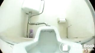 Japanese girl poop in the swimming pool's toilet - Japanese toilet cameras and scat porn