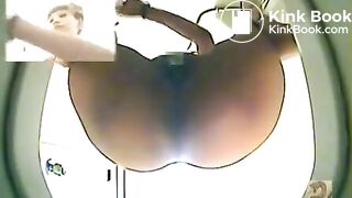 Japanese girl poop in the swimming pool's toilet - Japanese toilet cameras and scat porn