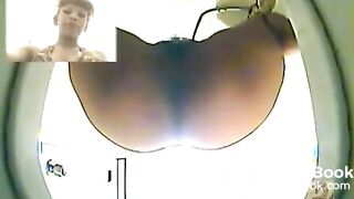 Japanese girl poop in the swimming pool's toilet - Japanese toilet cameras and scat porn