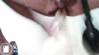 Balls tied cock pumped and arse fucked