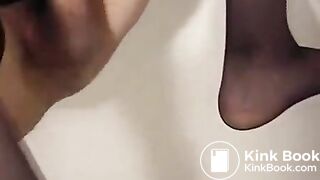 Tranny poo and cum on the same time