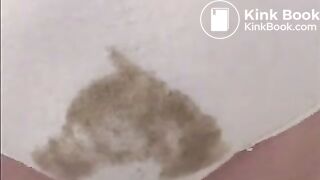 Long shit in panty