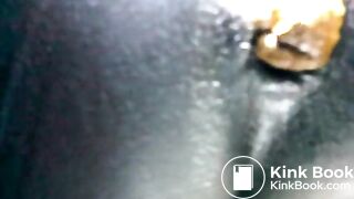 Black teen shitting close up