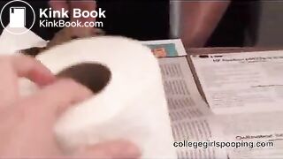 College girl Denver enjoys the look of her poop - Scat Video Collection