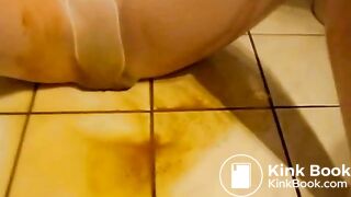 Pantyhose poop