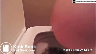 Skinny Girl Shitting