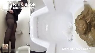 Constipated Girl Pooping