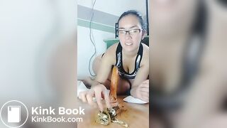 shitty panty stuffing - Scat Cams