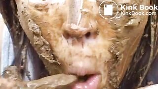Asian Girl Eating Her Own Shit
