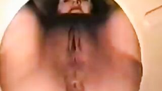 Constipated Girl Taking A Shit