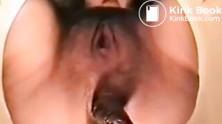 Constipated Girl Taking A Shit