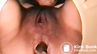 Constipated Girl Taking A Shit