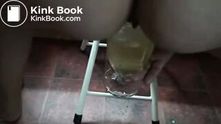 Brazilian Chubby House Wife Shitting