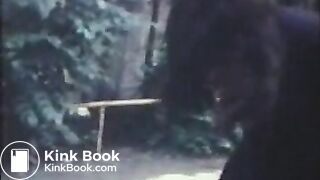 Puking in a garden