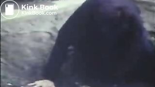 Puking in a garden