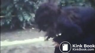 Puking in a garden