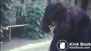Puking in a garden