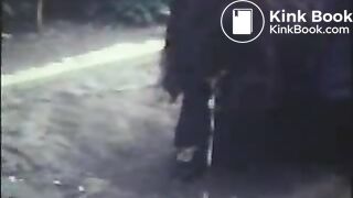 Puking in a garden